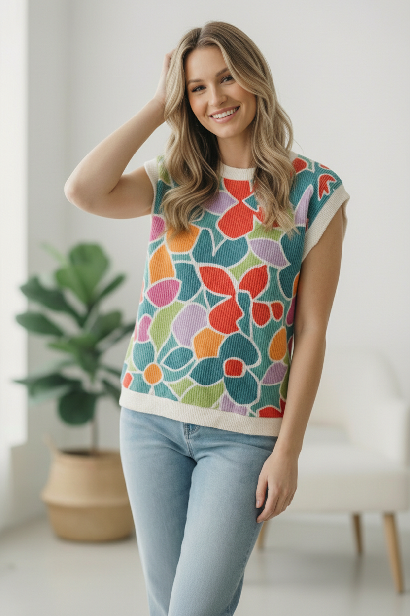 A Work of Art Ribbed Vest