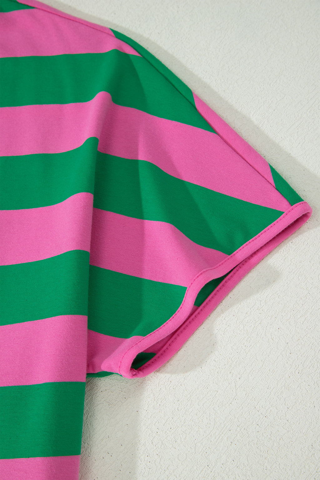 Pink Stripe Dolman Tee Drawstring Skort Athletic 2pcs Set